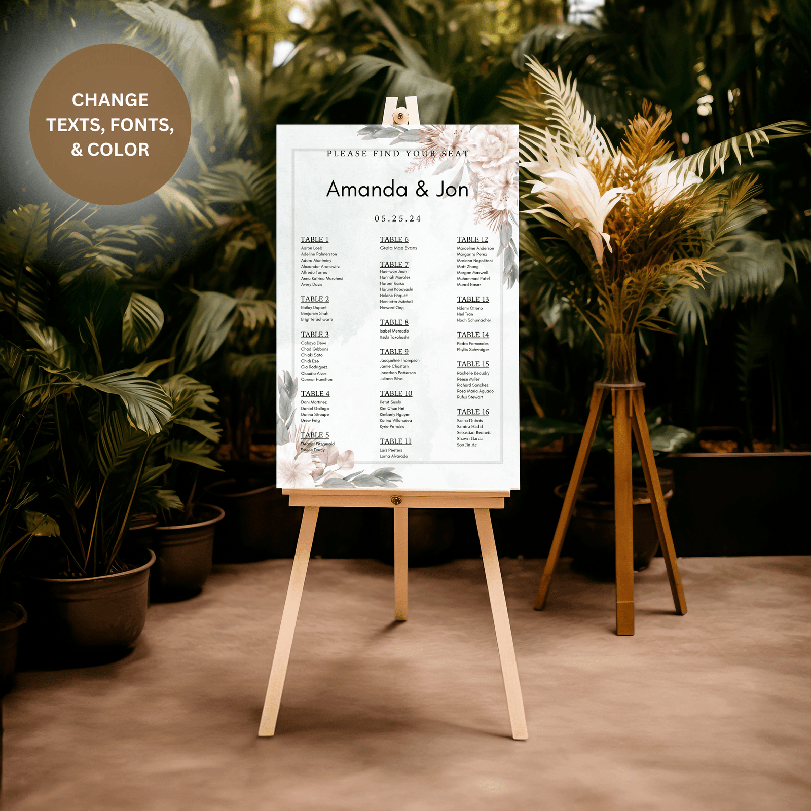 Seating Chart 24" x 36" - Image 2