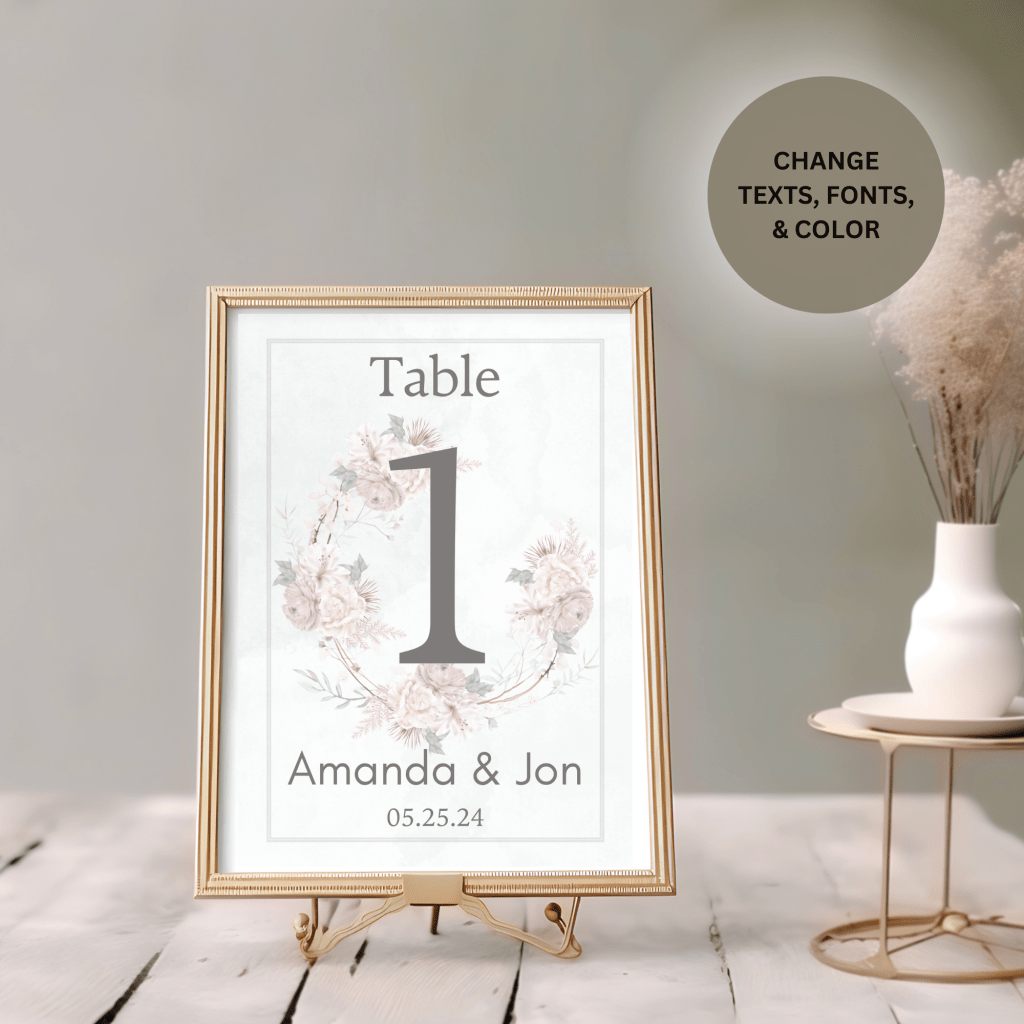 Table Sign 5" x 7"