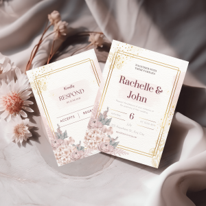 Invitation 5" x 7" Hydrangea