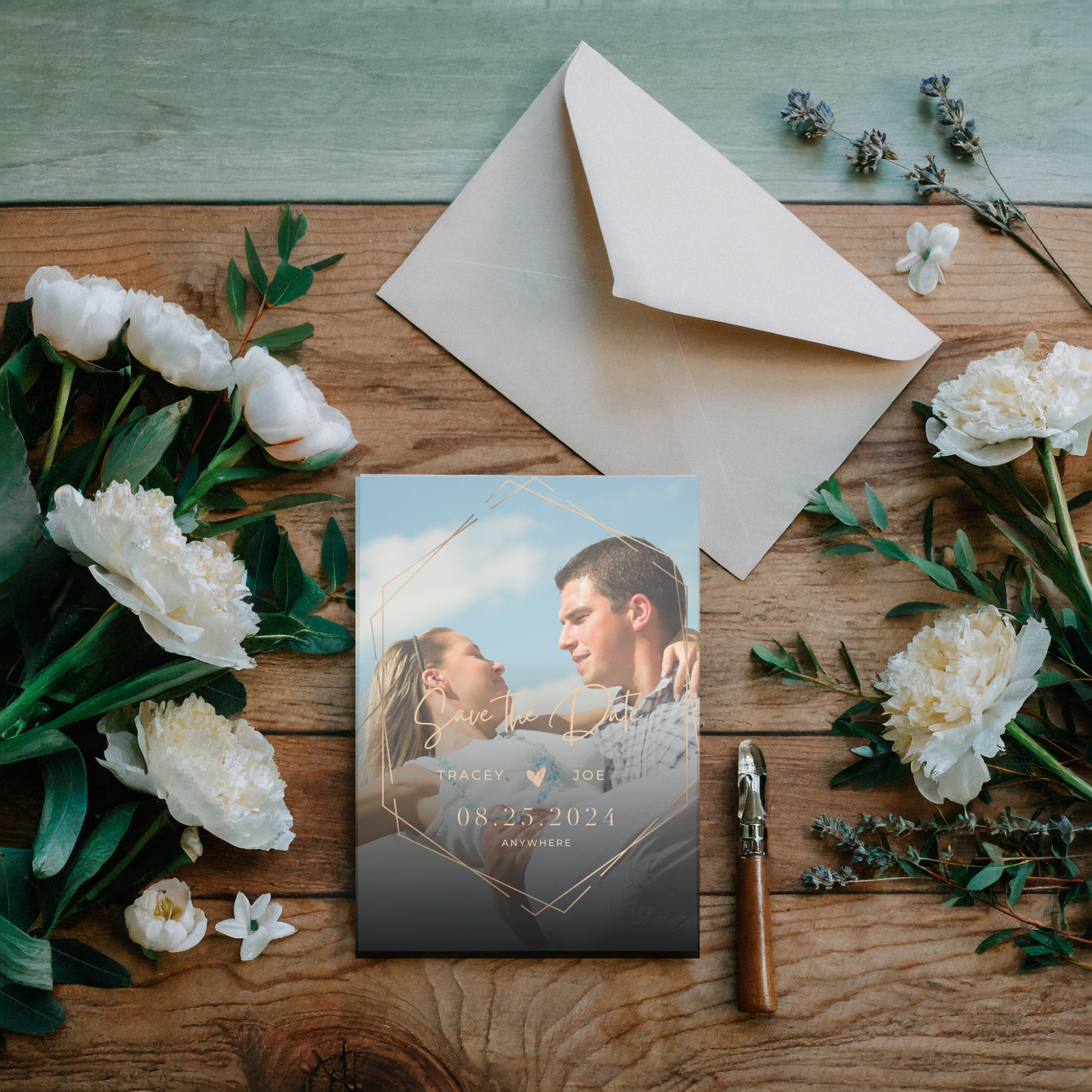 Save The Date card 5" x 7" Photo - Image 2