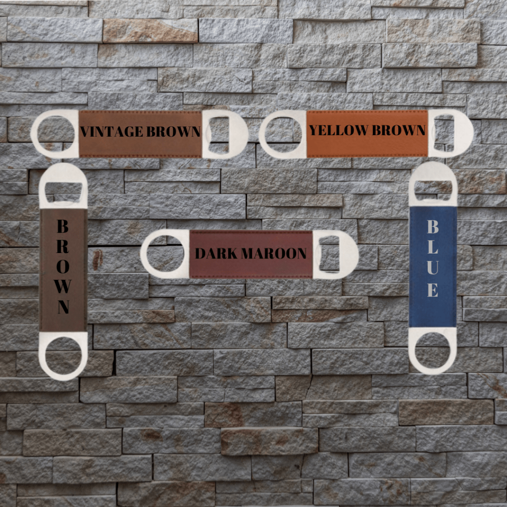 Custom Leather Handle Bottle Opener
