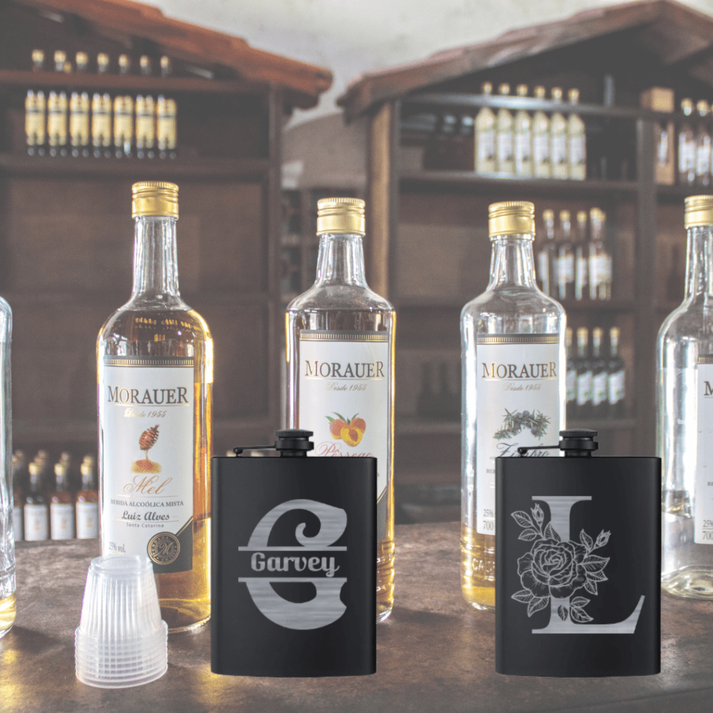 Monogram Hip Flask