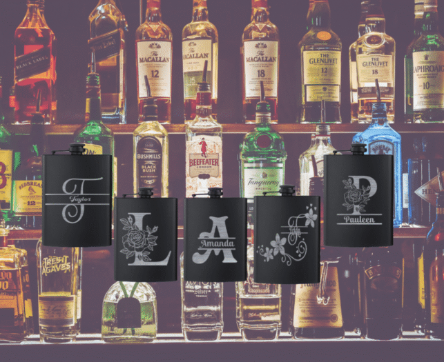Monogram Hip Flask - Image 1