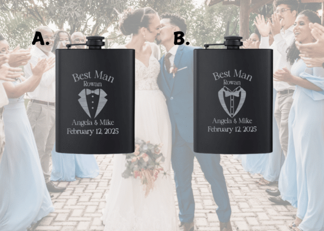 Wedding Best Man Hip Flask - Image 1