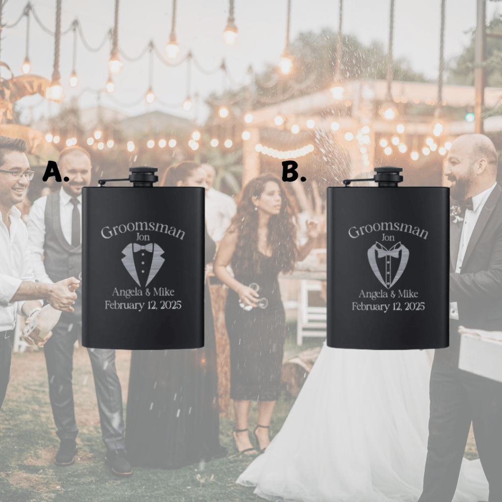 Wedding Groomsmen Hip Flask