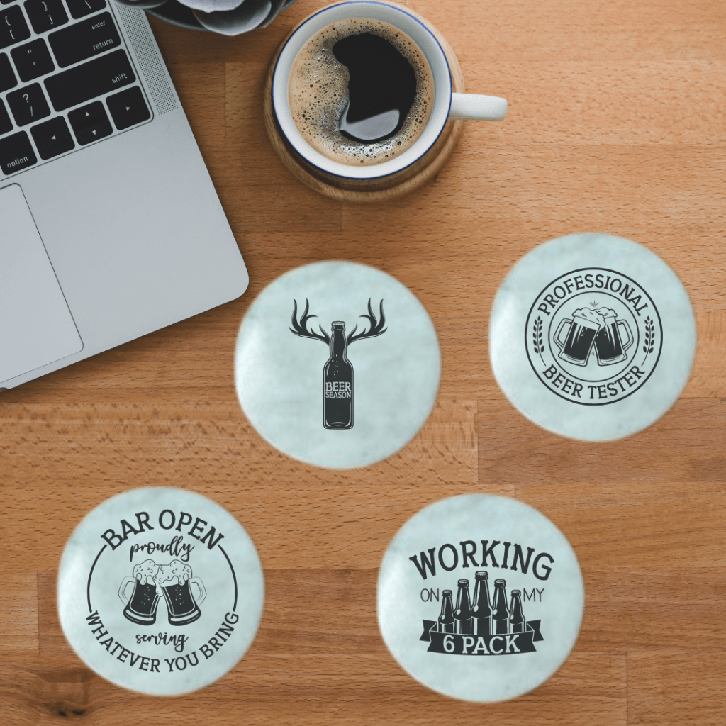 Standard White Marble Coaster