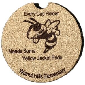 Every Cup Holder Needs Some Yellow Jacket Pride