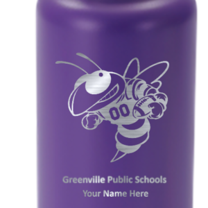 32oz Hyro, purple, football