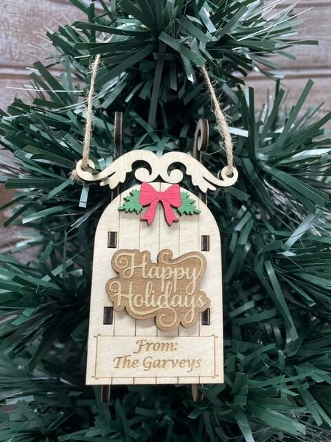 Sled Ornament