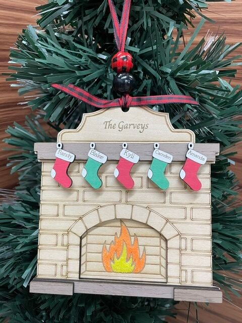 Family Fireplace Ornaments